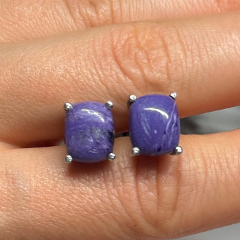 925 Sterling Silver Agate Earrings