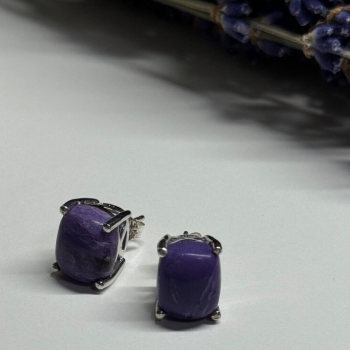 925 Sterling Silver Agate Earrings