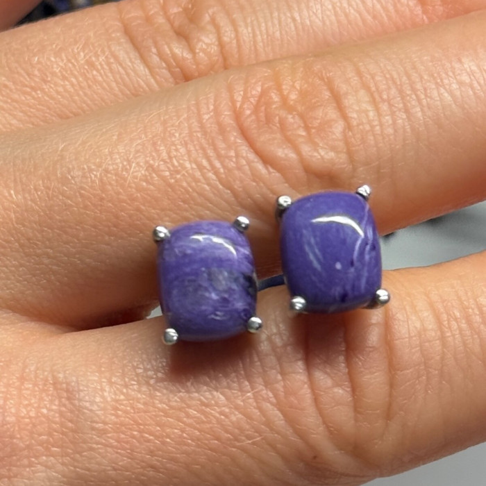 925 Sterling Silver Agate Earrings