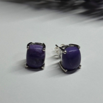 925 Sterling Silver Agate Earrings