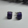 925 Sterling Silver Agate Earrings