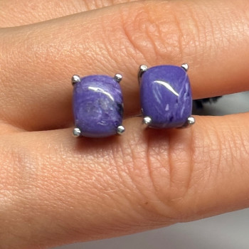 925 Sterling Silver Agate Earrings