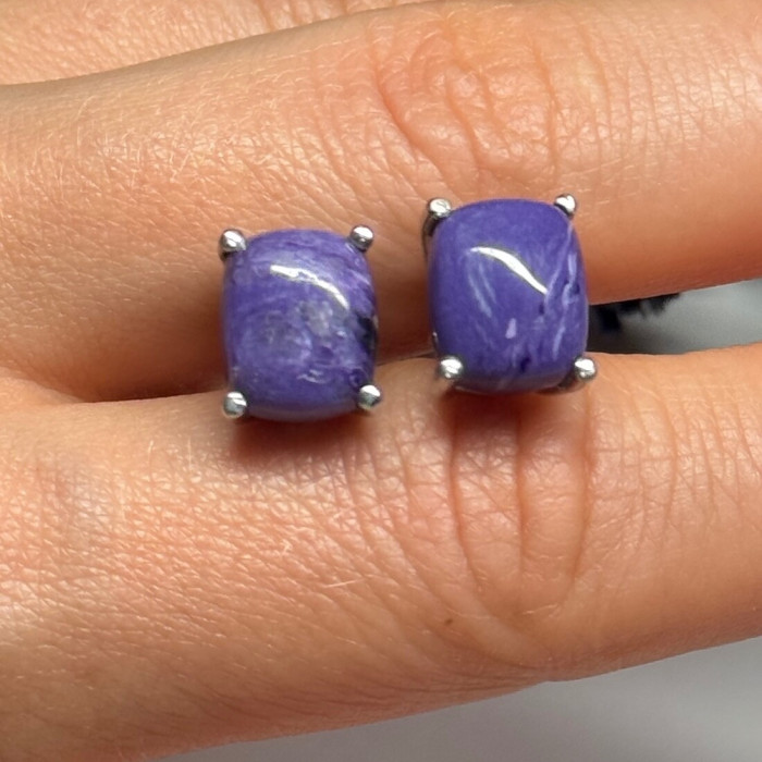 925 Sterling Silver Agate Earrings