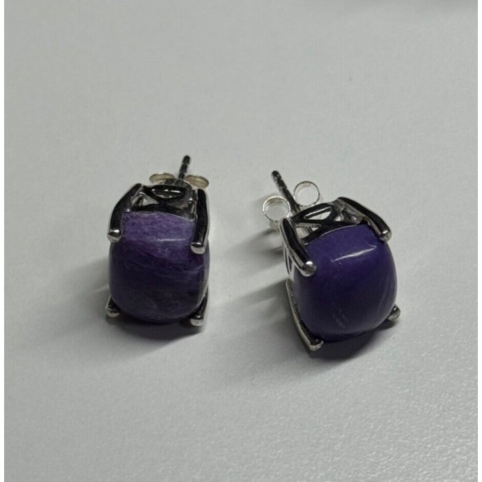 925 Sterling Silver Agate Earrings