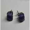 925 Sterling Silver Agate Earrings