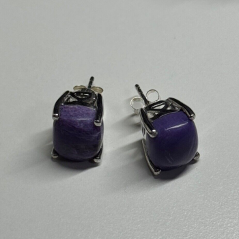 925 Sterling Silver Agate Earrings