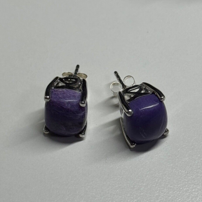 925 Sterling Silver Agate Earrings