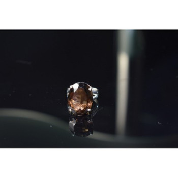 925 Sterling Silver Hessonite Ring Size 6.5