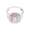 925 Sterling Silver Diamonds Ring Size 8