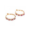 925 Sterling Silver Gold Plated Spinel Earrings