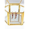 925 Sterling Silver Gold Plated Spinel Earrings
