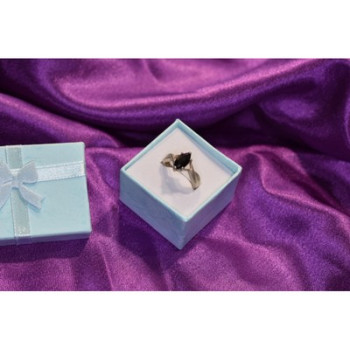 925 Sterling Silver Black Nephrite Ring Size 9