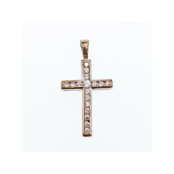 925 Sterling Silver CZ Cross Pendant