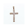 925 Sterling Silver CZ Cross Pendant