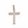 925 Sterling Silver CZ Cross Pendant