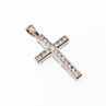 925 Sterling Silver CZ Cross Pendant