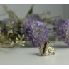Vintage 925 Sterling Silver Moss Agate Ring Size 8