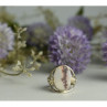 Vintage 925 Sterling Silver Moss Agate Ring Size 8