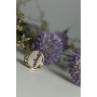 Vintage 925 Sterling Silver Moss Agate Ring Size 8