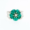 925 Sterling Silver Pearl & Enamel 