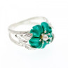 925 Sterling Silver Pearl & Enamel 
