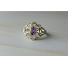 925 Sterling Silver Amethyst 