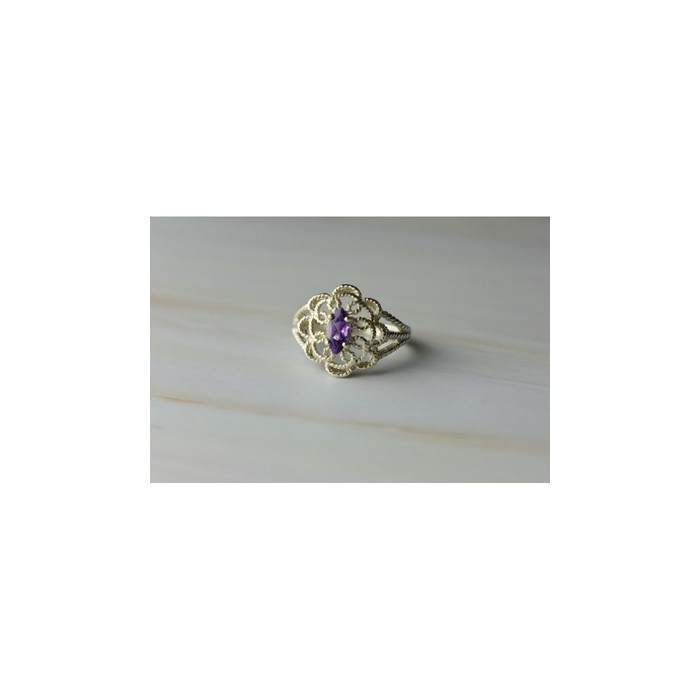 925 Sterling Silver Amethyst 