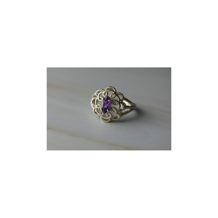 925 Sterling Silver Amethyst 