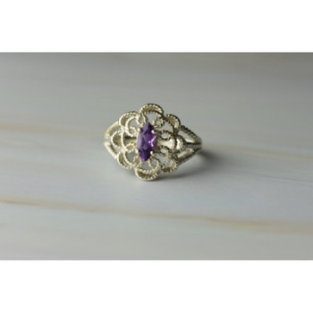 925 Sterling Silver Amethyst 