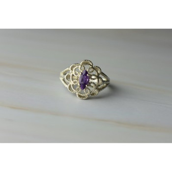 925 Sterling Silver Amethyst 
