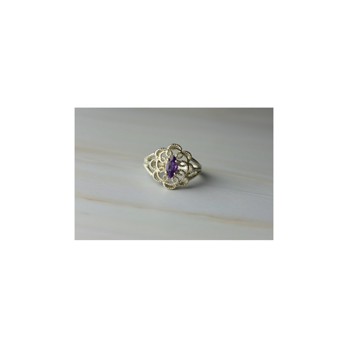 925 Sterling Silver Amethyst 
