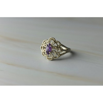 925 Sterling Silver Amethyst 
