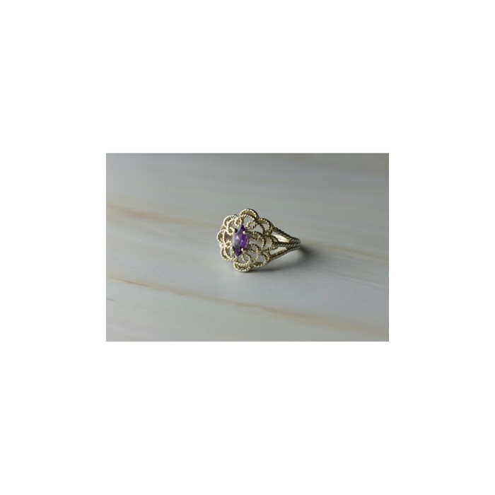 925 Sterling Silver Amethyst 