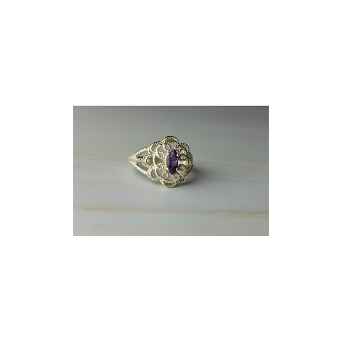 925 Sterling Silver Amethyst 