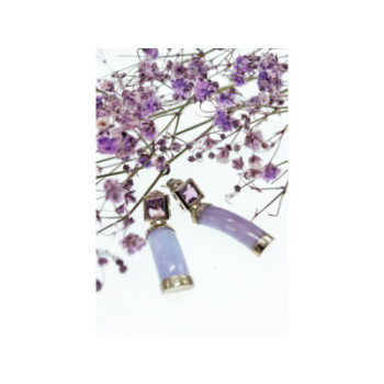 925 Sterling Silver Iolite Earrings