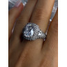 Beautiful Design 925 Sterling Silver Cz Ring Size 9