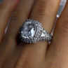 Beautiful Design 925 Sterling Silver Cz Ring Size 9