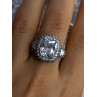 Beautiful Design 925 Sterling Silver Cz Ring Size 9