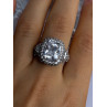 Beautiful Design 925 Sterling Silver Cz Ring Size 9
