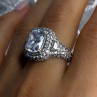 Beautiful Design 925 Sterling Silver Cz Ring Size 9