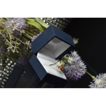 925 Sterling Silver Multicolor Agate, Nephrite & Amber Ring Size 10.25