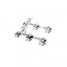 10K White Gold Diamonds Earrings