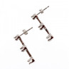 10K White Gold Diamonds Earrings