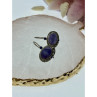 Vintage 925 Sterling Silver Agate & Marcasites Earrings