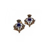 925 Sterling Silver Iolite Earrings