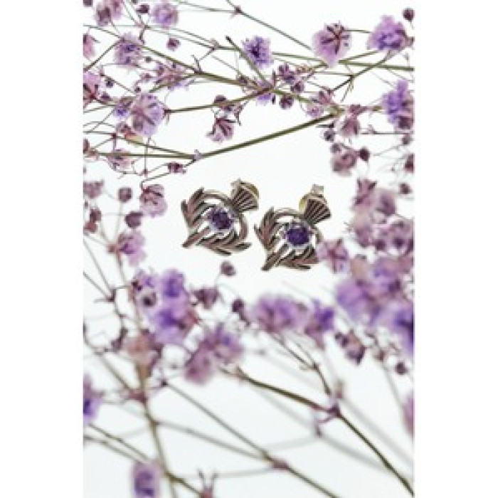 925 Sterling Silver Iolite Earrings
