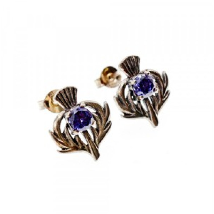 925 Sterling Silver Iolite Earrings