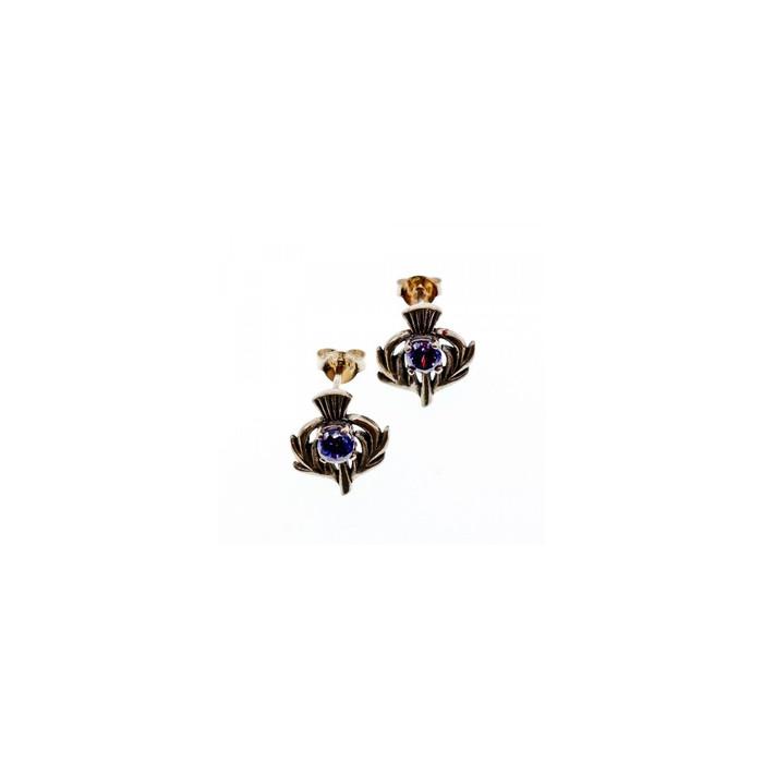 925 Sterling Silver Iolite Earrings