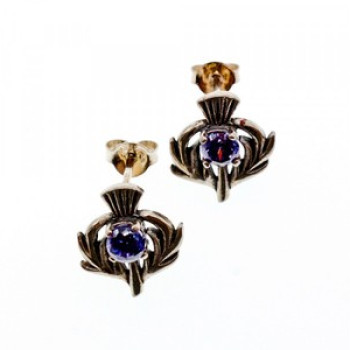 925 Sterling Silver Iolite Earrings