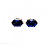 925 Sterling Silver Purple Iolite Stud Earrings